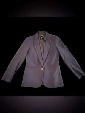 J. Crew Navy Single-Button Tailored Blazer